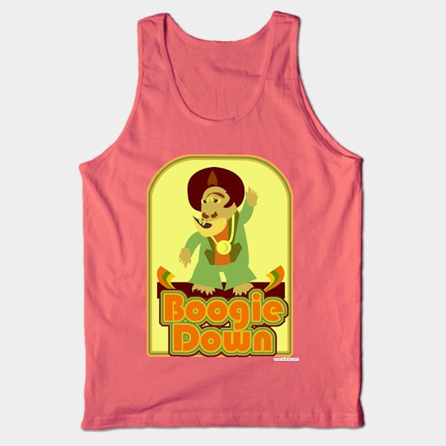 Boogie Down Disco Monster Tank Top by Tshirtfort